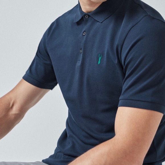 NWT Navy Blue Men’s Polo | Next UK - Picture 2 of 3